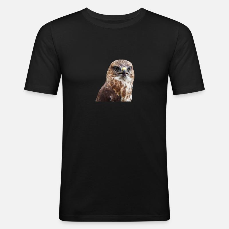 adler eagle buzzard - Männer Slim Fit T-Shirt - Schwarz