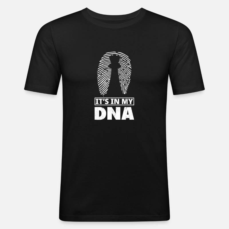C’est Dans Mon ADN Échecs - T-shirt près du corps Homme - noir