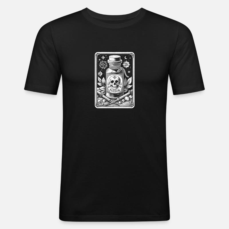 Gift-Fläschchen 1 - Männer Slim Fit T-Shirt - Schwarz