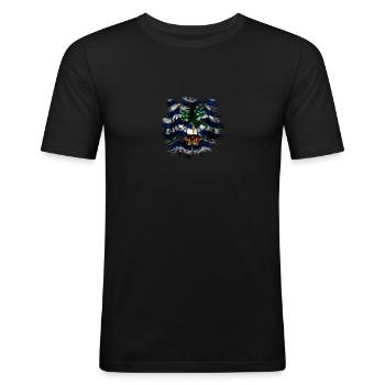 British Indian Ocean Territory - Men's Slim Fit T-Shirt - black - Front - Nik (191cm)