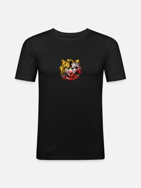 Bhutan - Men's Slim Fit T-Shirt - black
