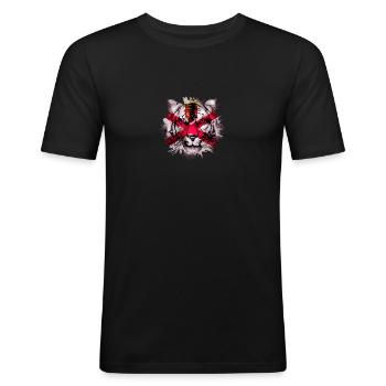 Jersey - Men's Slim Fit T-Shirt - black - Front - Nik (191cm)