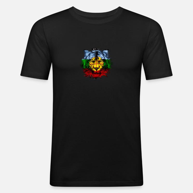 Mapuche - Männer Slim Fit T-Shirt - Schwarz