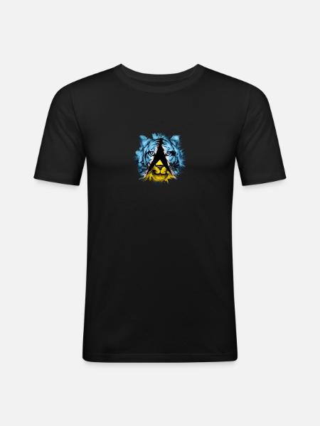 Saint Lucia - Men's Slim Fit T-Shirt - black