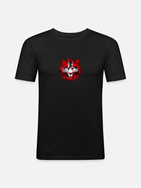 Suisse - T-shirt près du corps Homme - noir