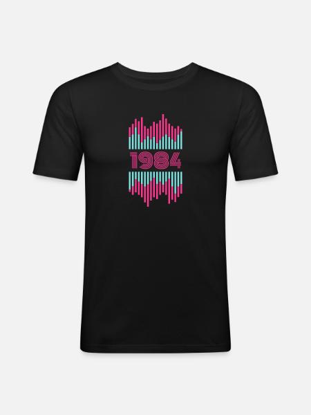 1984 - Men's Slim Fit T-Shirt - black