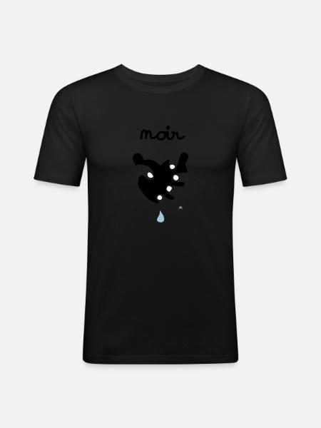 noirdesirrouge - Men's Slim Fit T-Shirt - black