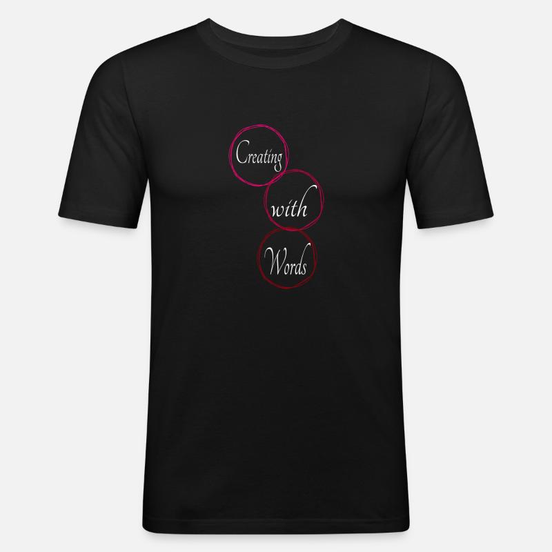 present creative expression innovative ideas - Men's Slim Fit T-Shirt - black