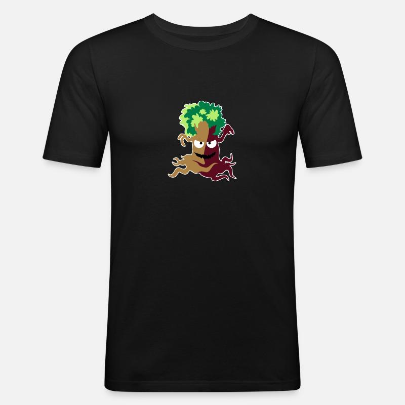 Erd-Elementar - Männer Slim Fit T-Shirt - Schwarz