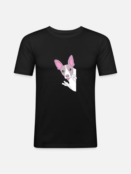 Rat Terrier - Men's Slim Fit T-Shirt - black