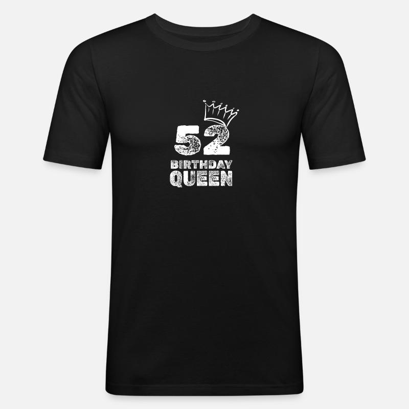 52 - Männer Slim Fit T-Shirt - Schwarz