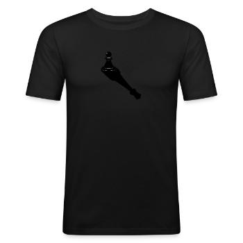 Chess Player Chess Games Chess Pun - Männer Slim Fit T-Shirt - Schwarz - Vorne - Nik (191cm)