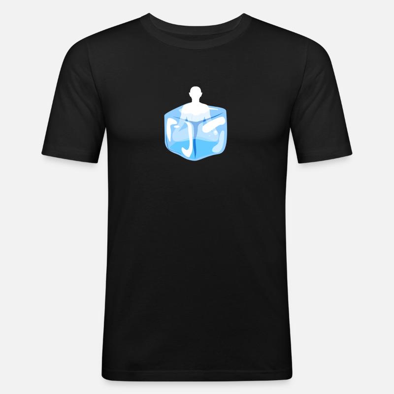 Ice monk / cold training - Men's Slim Fit T-Shirt - black