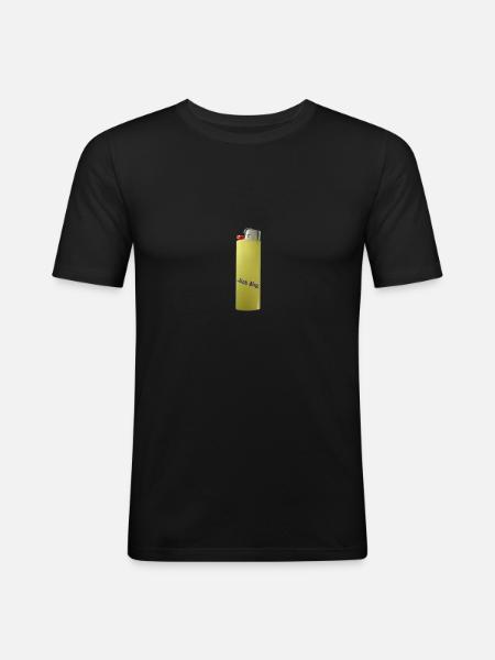fire think big - Men's Slim Fit T-Shirt - black