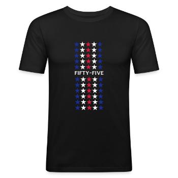 The 55 - Rangers - Men's Slim Fit T-Shirt - black - Front - Nik (191cm)