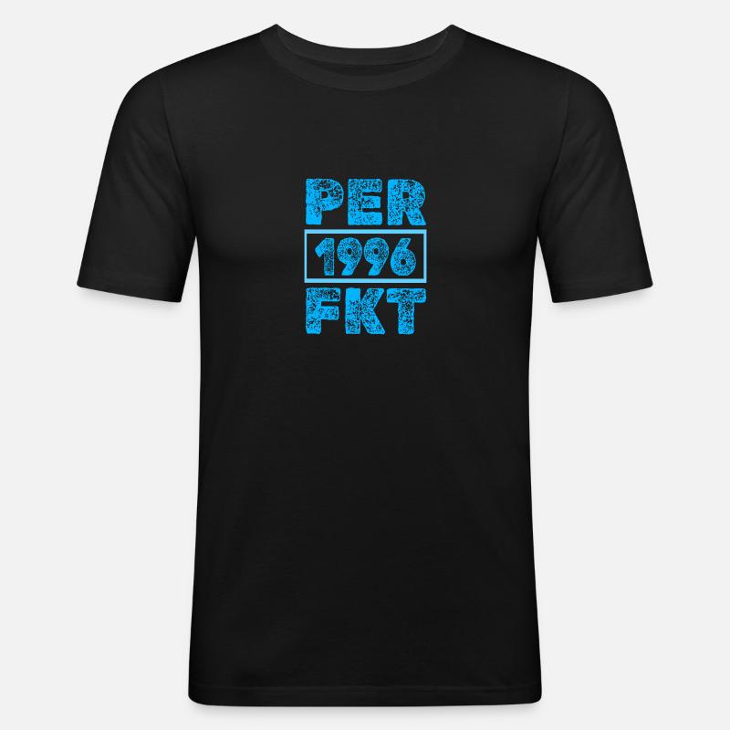 Perfektioniert 1996 - Männer Slim Fit T-Shirt - Schwarz