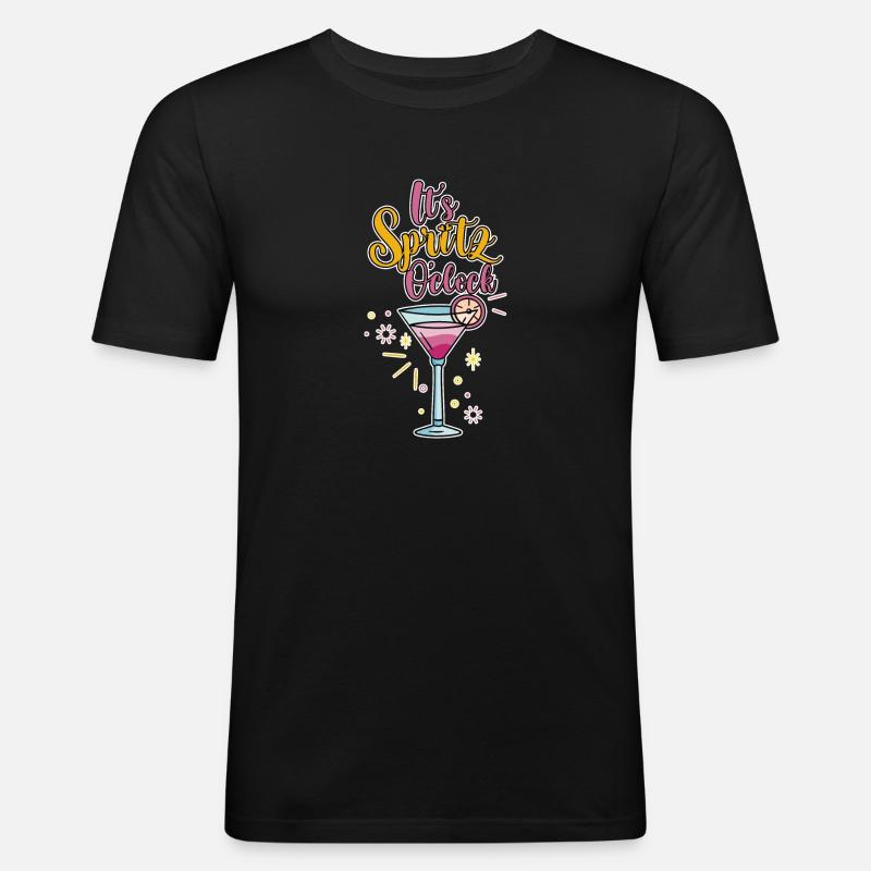 C’est Spritz O’clock 4 - T-shirt près du corps Homme - noir