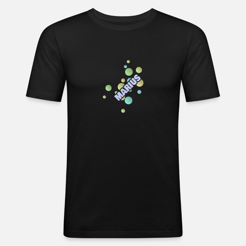 Fachhochschule Marius - Männer Slim Fit T-Shirt - Schwarz