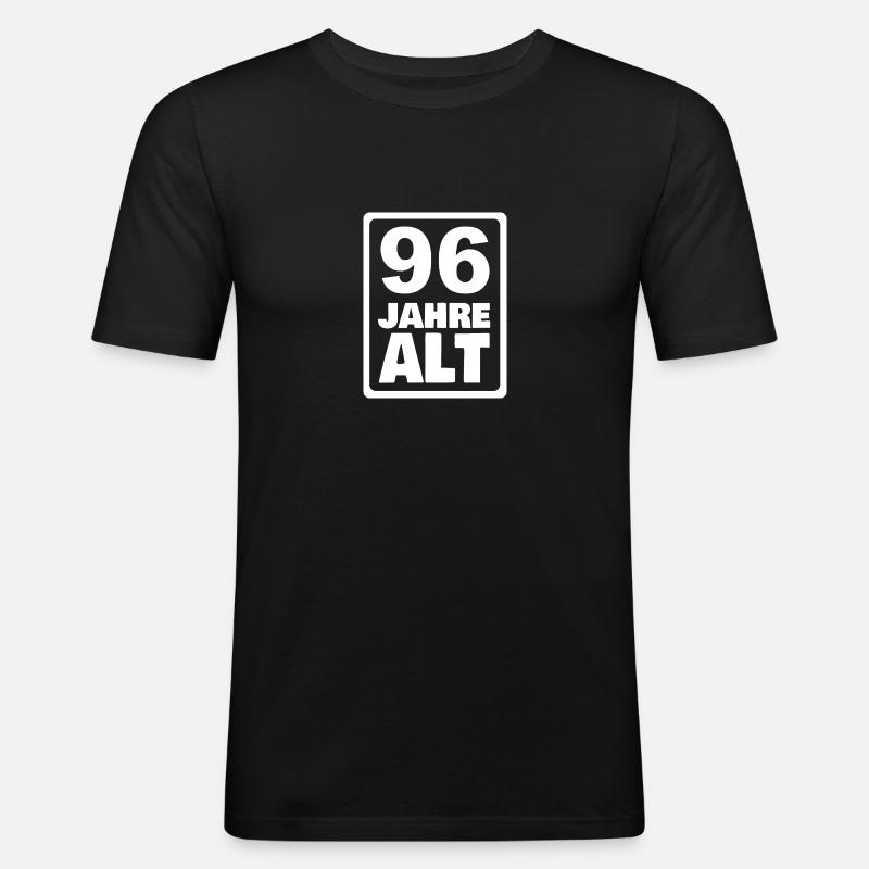 Alter 96 - Männer Slim Fit T-Shirt - Schwarz