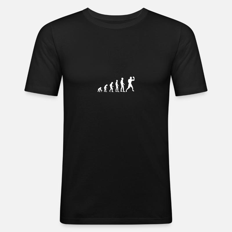 Boxing evolution - Men's Slim Fit T-Shirt - black