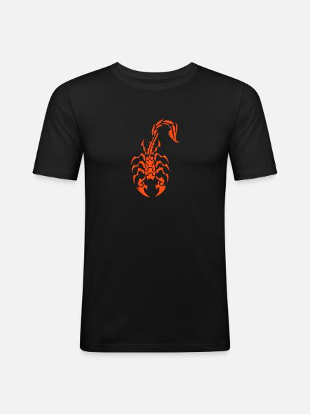 Tribal Scorpion - Men's Slim Fit T-Shirt - black