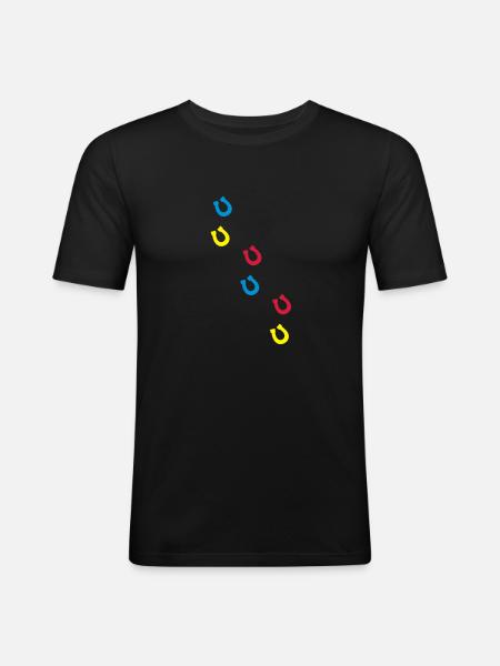 hufen_wo3 - Men's Slim Fit T-Shirt - black