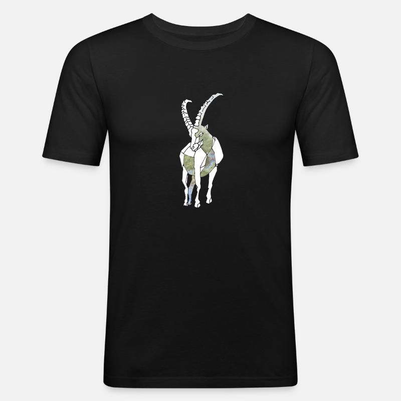 Polygon Capricorn - Männer Slim Fit T-Shirt - Schwarz