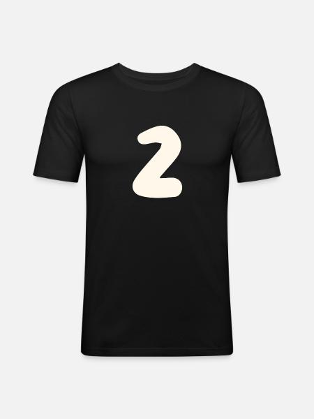 2 - Men's Slim Fit T-Shirt - black