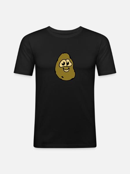 small potato - Men's Slim Fit T-Shirt - black