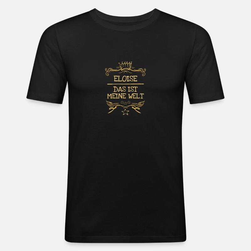 Mädchenname Eloise - Männer Slim Fit T-Shirt - Schwarz