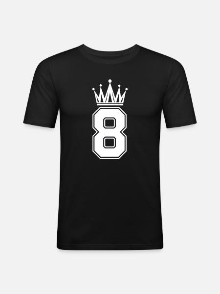 8 Crown - Men's Slim Fit T-Shirt - black