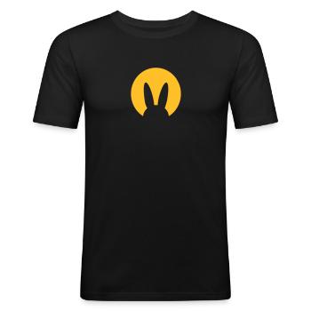 Bunny - Men's Slim Fit T-Shirt - black - Front - Nik (191cm)
