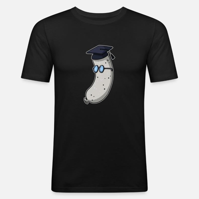 Weißwurst - Männer Slim Fit T-Shirt - Schwarz