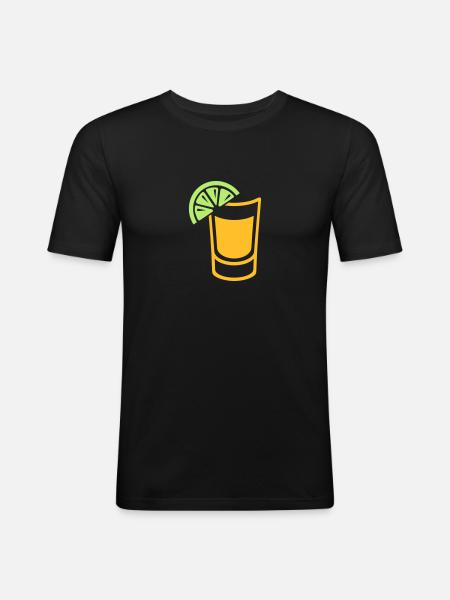 Tequila - Men's Slim Fit T-Shirt - black