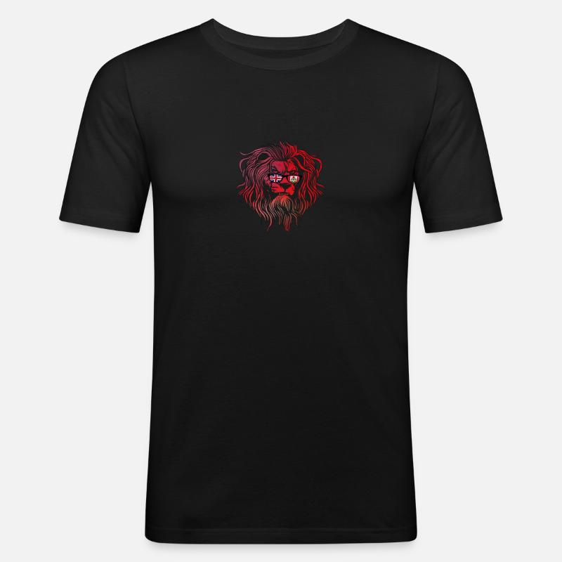 Bermuda - Männer Slim Fit T-Shirt - Schwarz