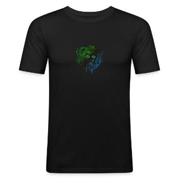 Tansania - Männer Slim Fit T-Shirt - Schwarz - Vorne - Nik (191cm)