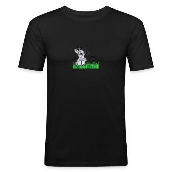 Rabbit Name Gift Ava - Men's Slim Fit T-Shirt - black - Front - Nik (191cm)