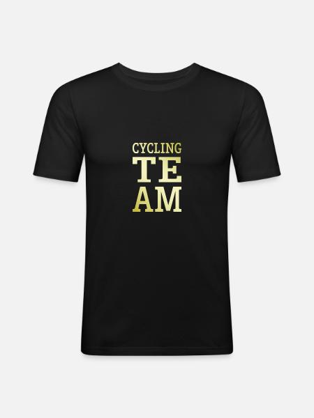 Cycling Team Team - Men's Slim Fit T-Shirt - black