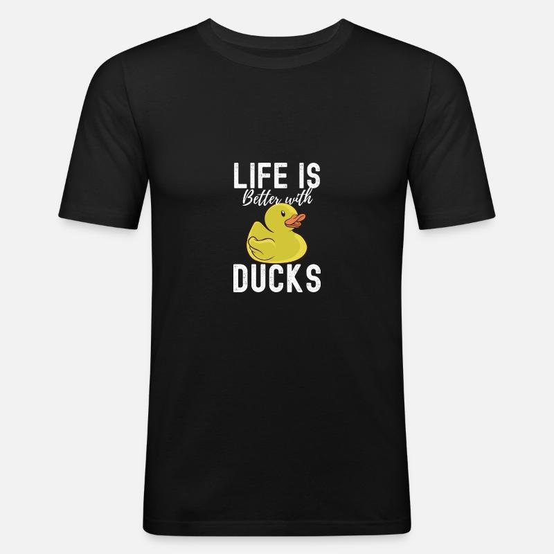 Duck - Herre Slim Fit T-Shirt - sort