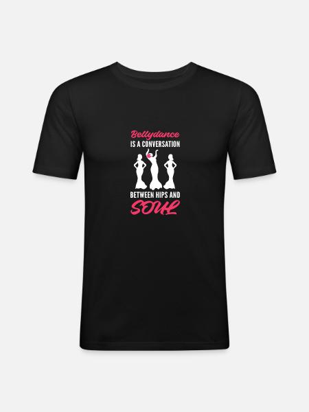 Hips and Soul Pre-Dancer Gift - Men's Slim Fit T-Shirt - black