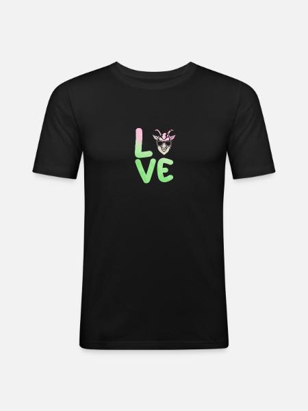 Goats - Men's Slim Fit T-Shirt - black