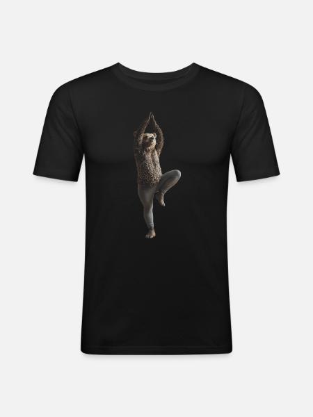 Tragen - Männer Slim Fit T-Shirt - Schwarz