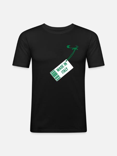 Made in Italy - Men's Slim Fit T-Shirt - black