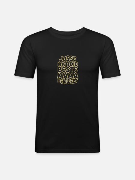Josse as a saying - Men's Slim Fit T-Shirt - black