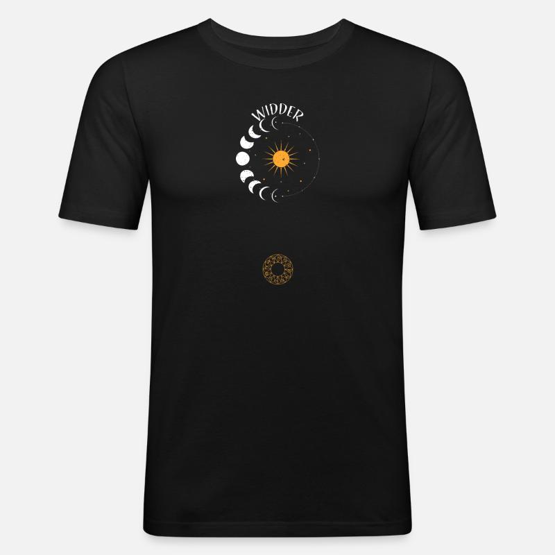 Widder - Astrology - Männer Slim Fit T-Shirt - Schwarz