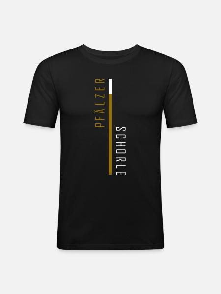 Pfälzer Schorle - Männer Slim Fit T-Shirt - Schwarz