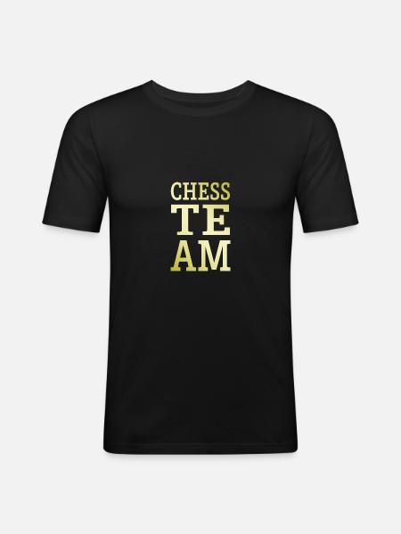 Chess Team - Men's Slim Fit T-Shirt - black