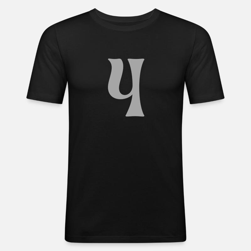 4 - Männer Slim Fit T-Shirt - Schwarz