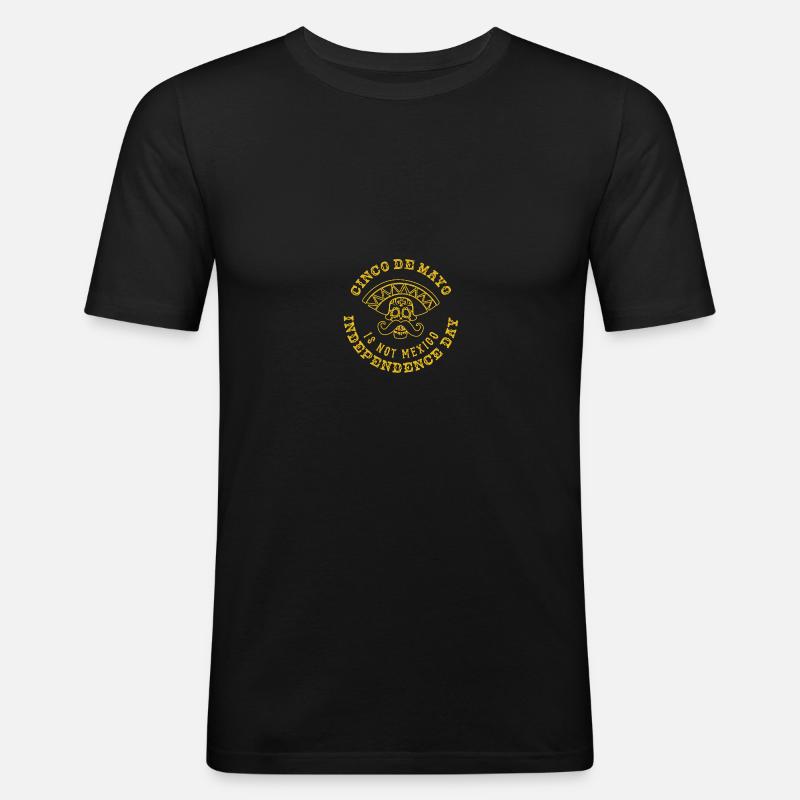 Cinco Drinko Squad - Männer Slim Fit T-Shirt - Schwarz