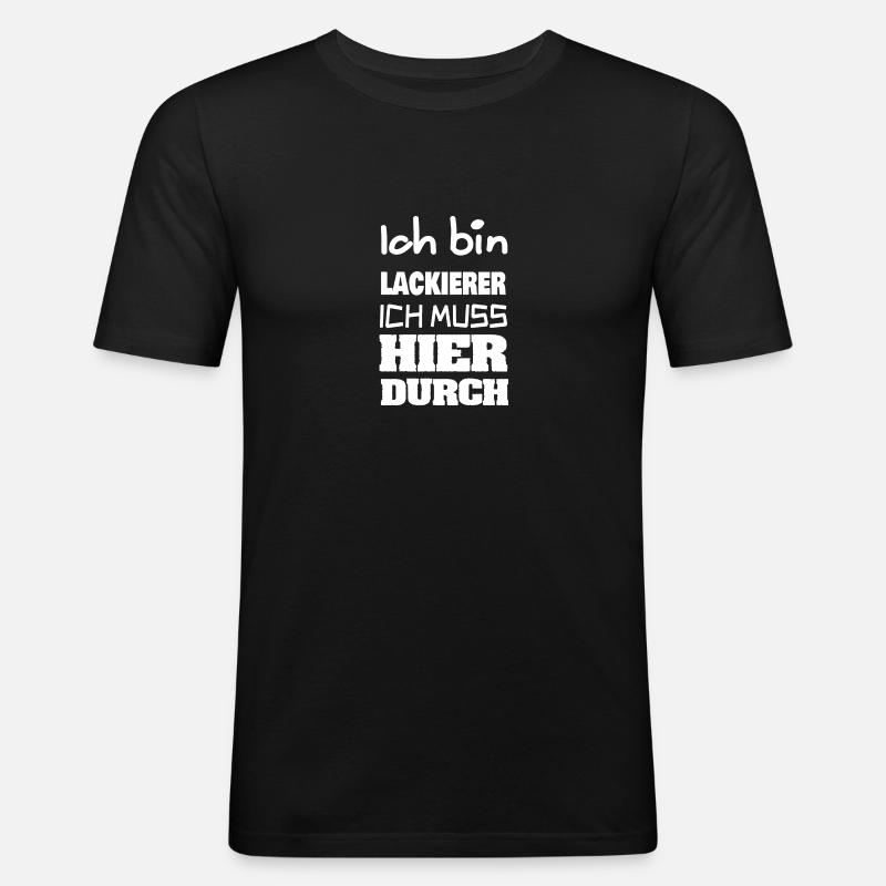 Gift for painter - Men's Slim Fit T-Shirt - black